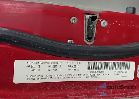 2007 Dodge Caliber R/T z USA, uszkodzony, nr VIN 1B3HE78K97D533889
